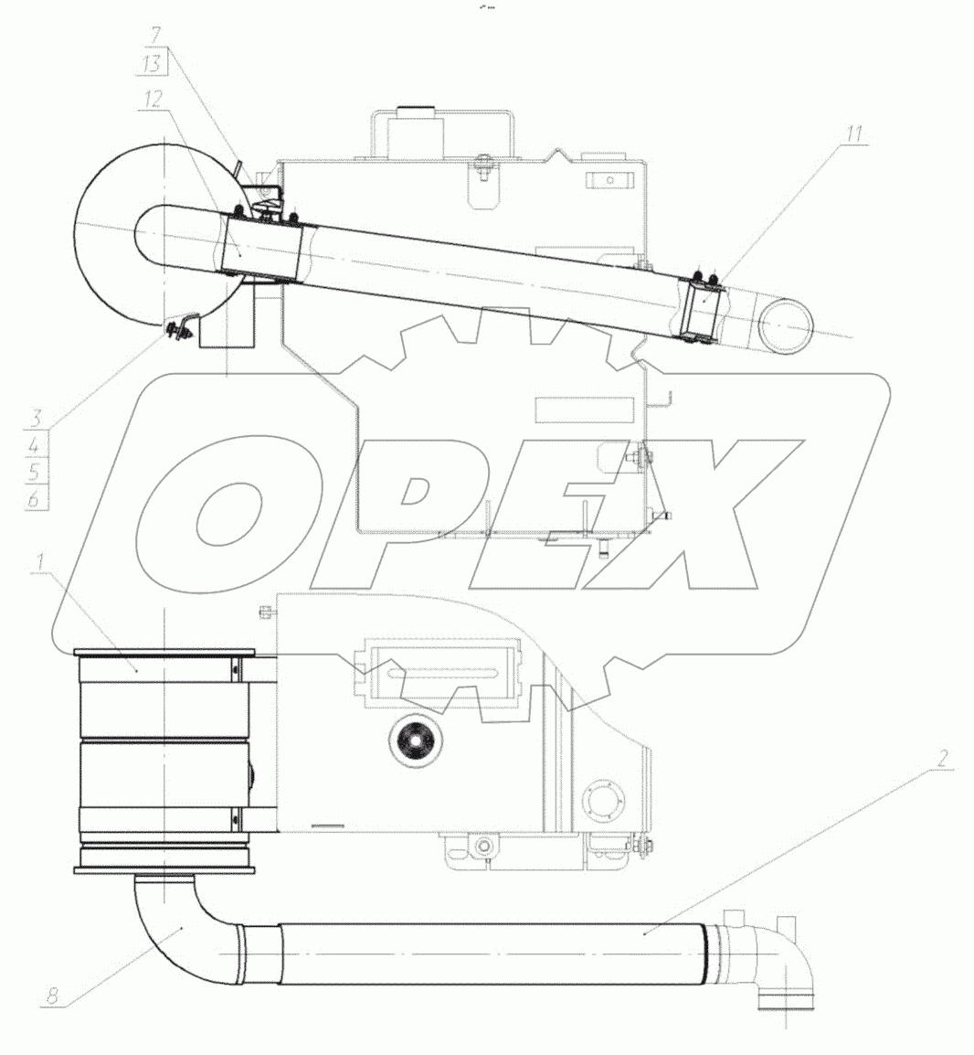  160-00-28.04.000 Установка воздухоочистителя