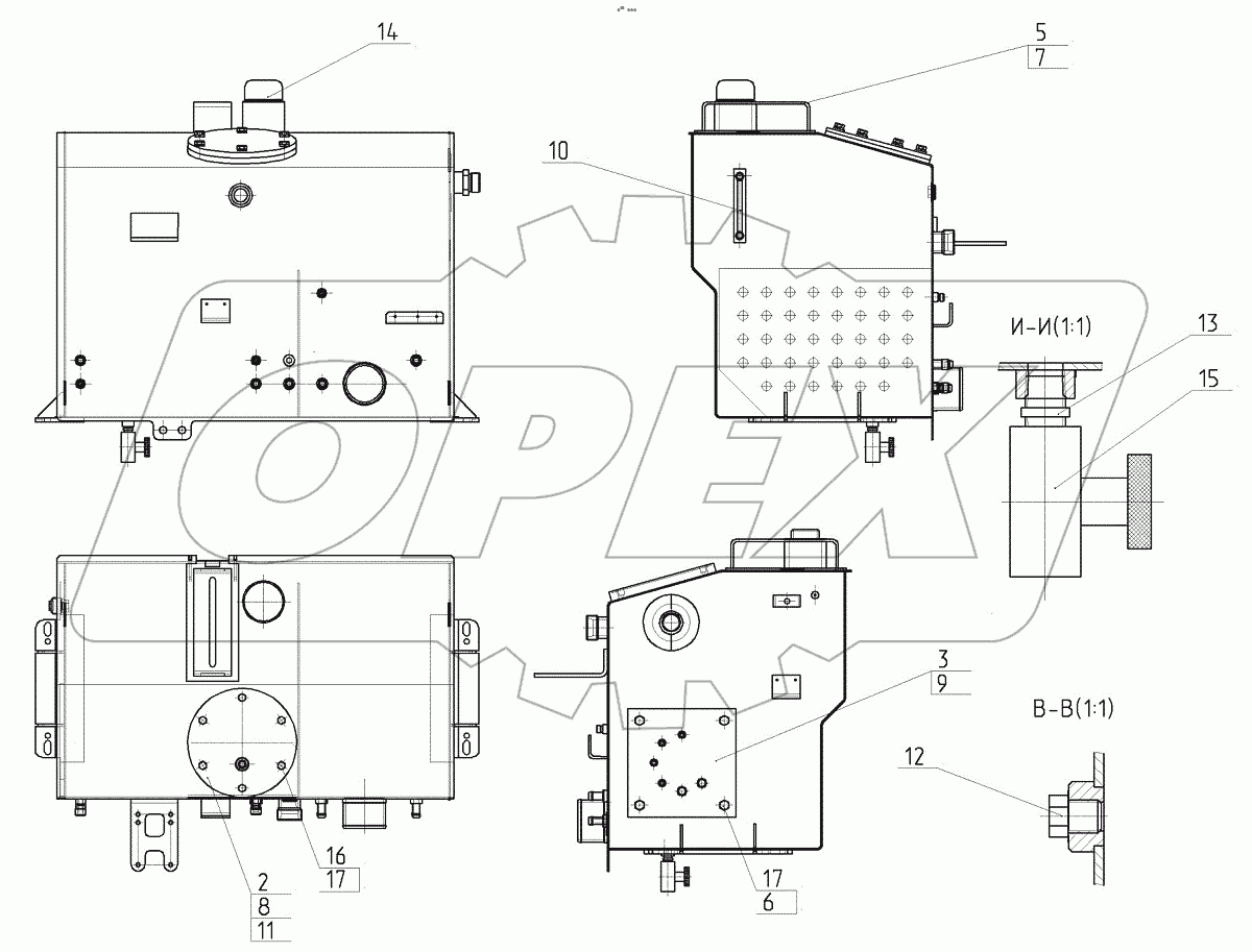  160-45-40.10.000-10 Бак гидравлический