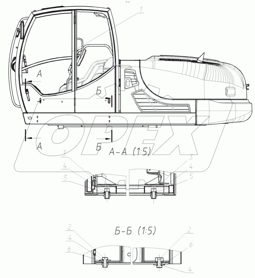  145-00-20.23.000 Установка кабины