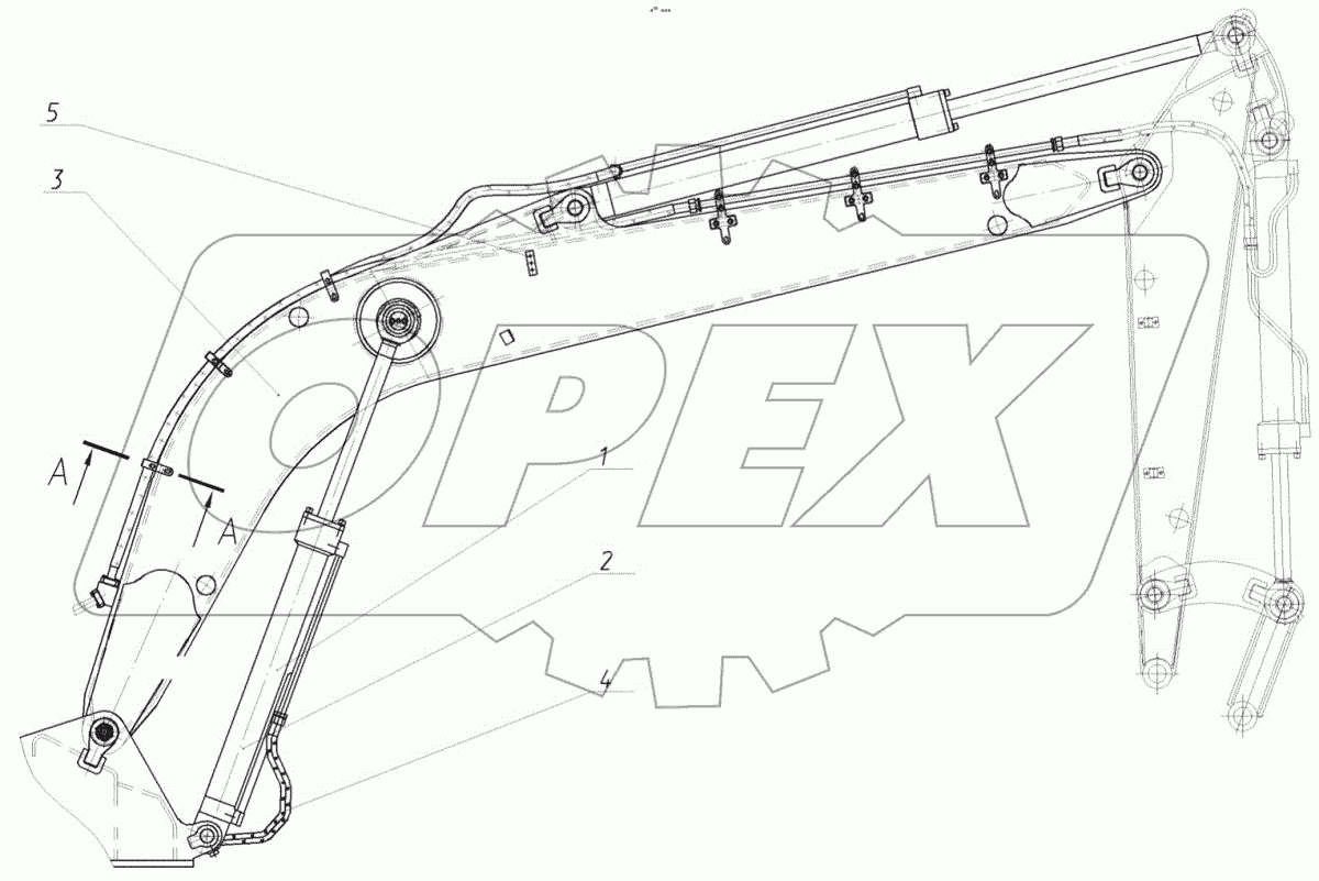  170-00-81.00.000 Гидрооборудование стрелы