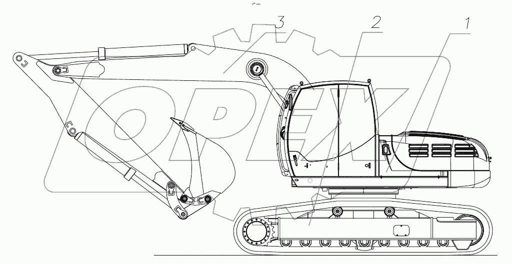  Экскаватор гусеничный гидравлический Е220С