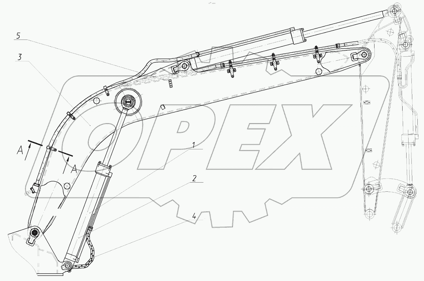  170-00-81.00.000 Гидрооборудование стрелы