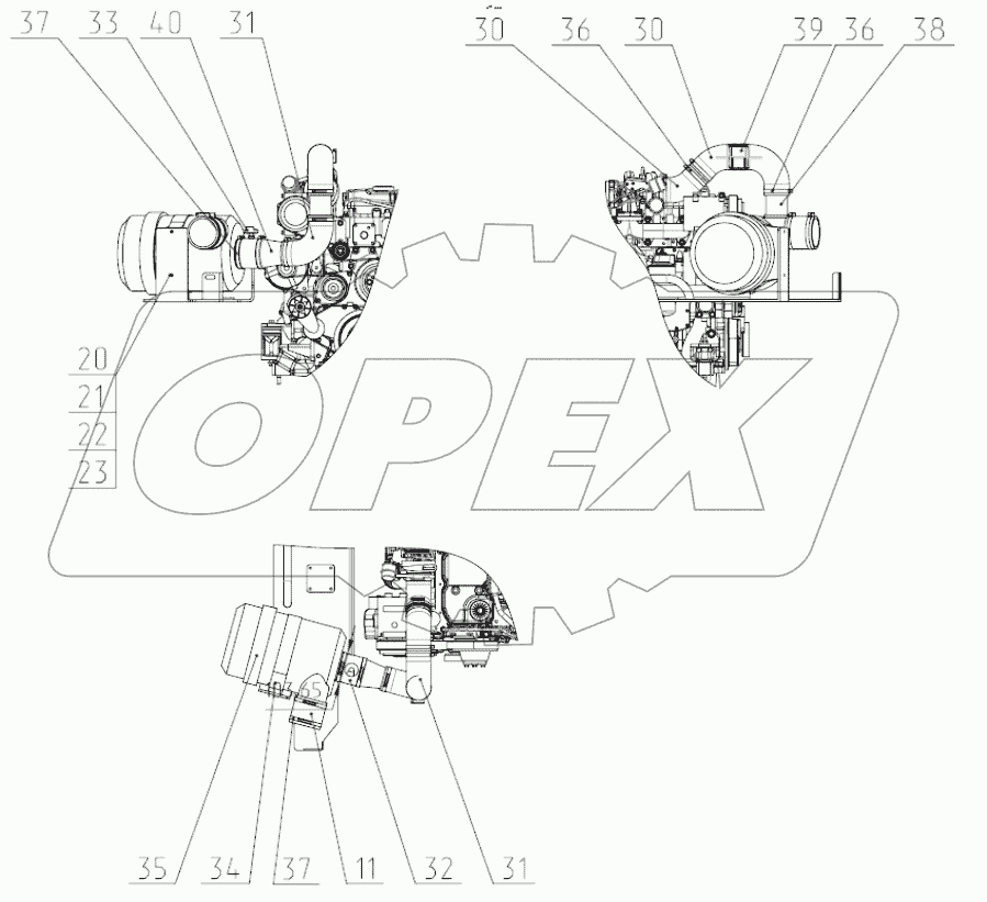  175-20-28.04.000 Установка воздухоочистителя