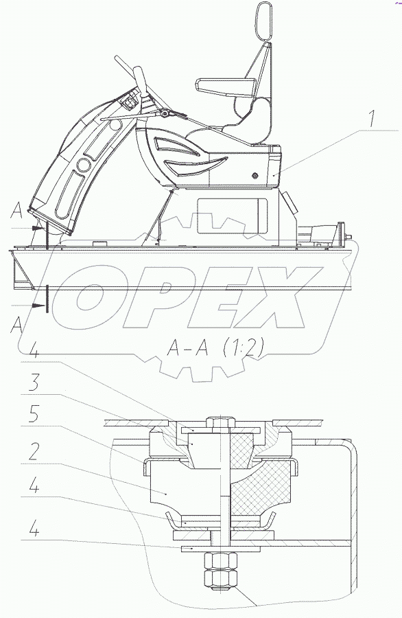  Установка управления экскаватором