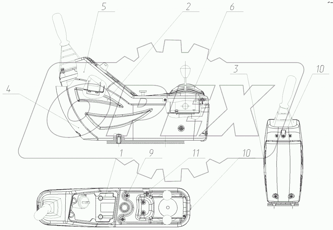  Установка пульта правого