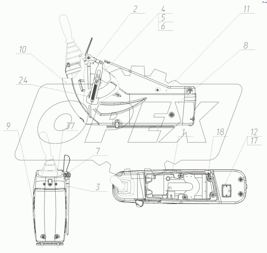  Установка пульта левого