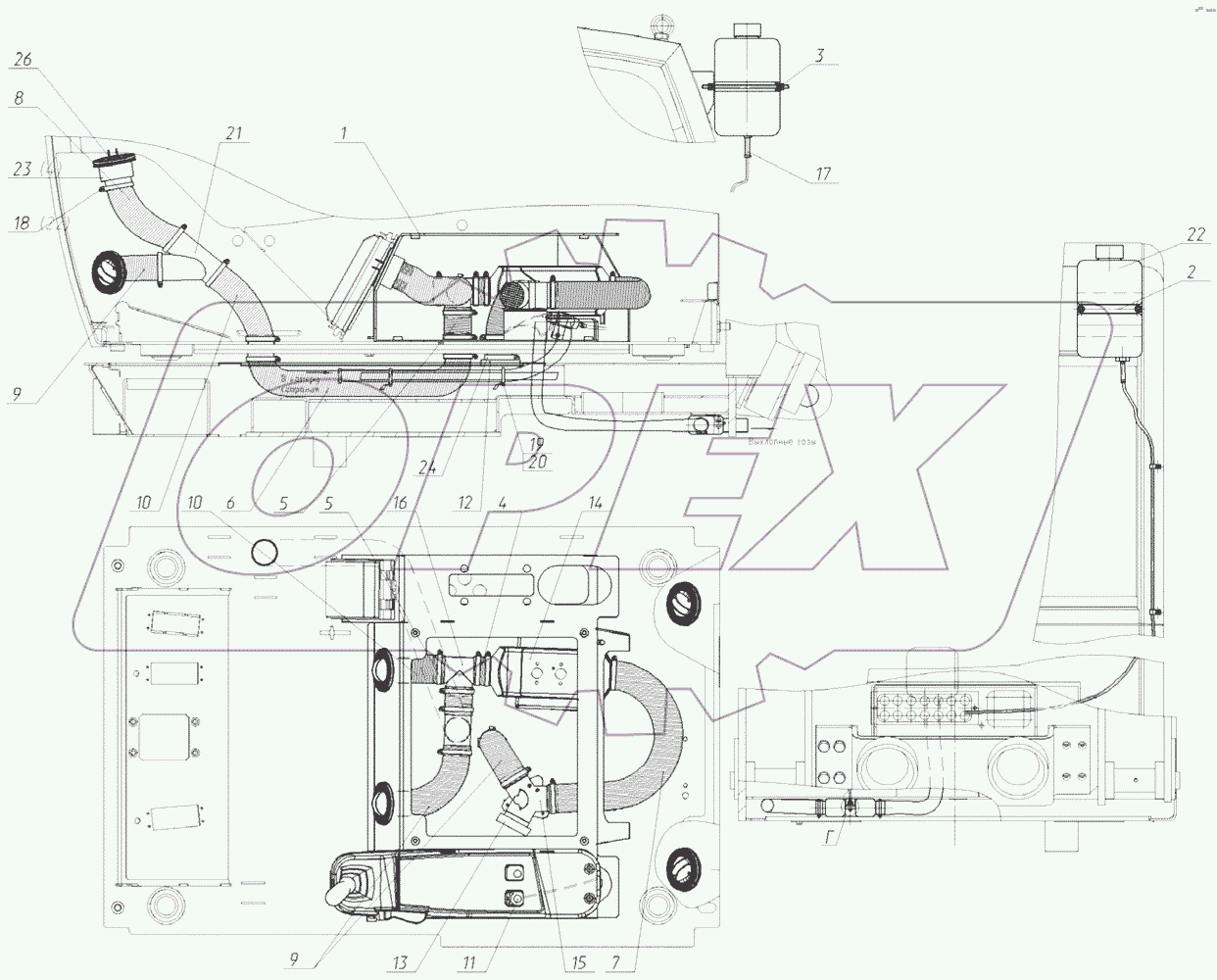  Установка отопителя