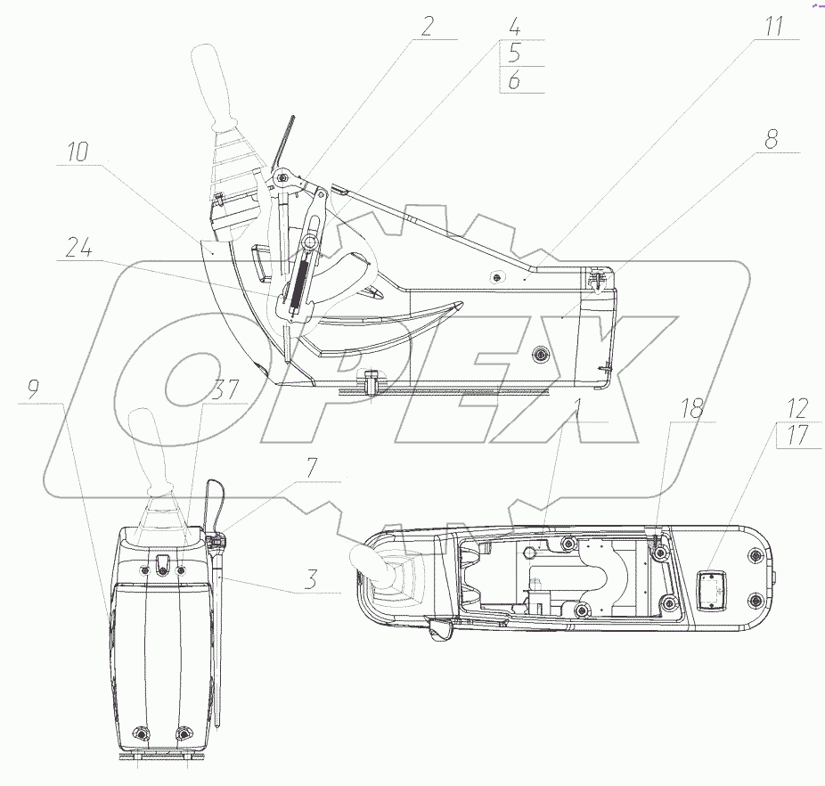  Установка пульта левого