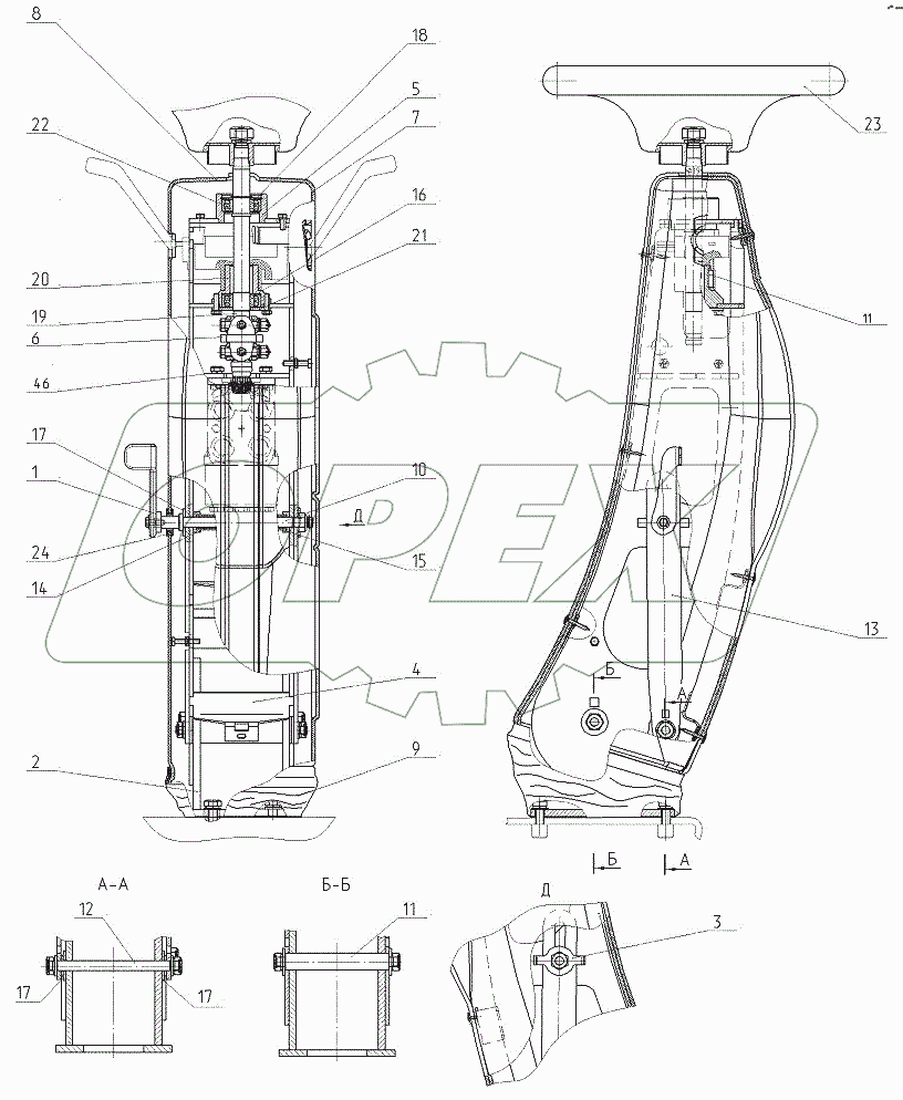  Установка рулевой колонки