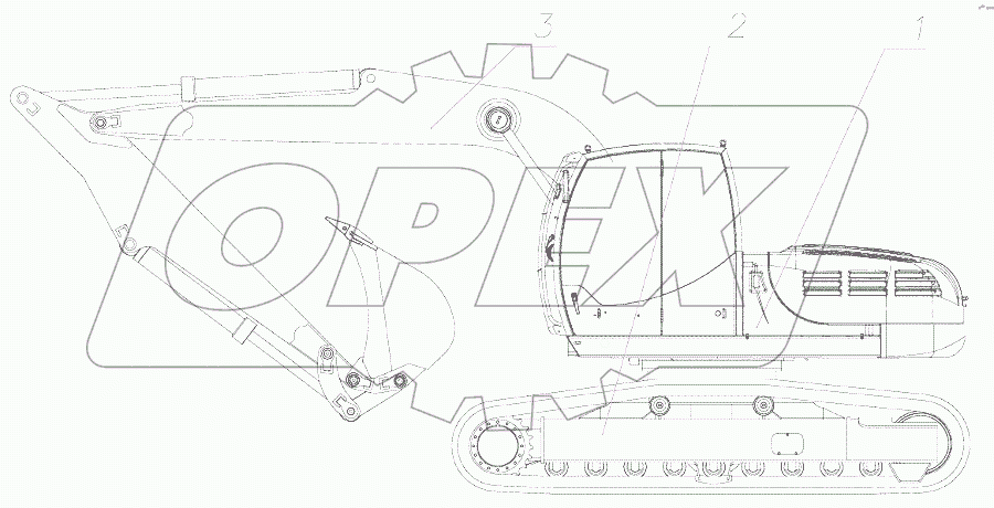  Экскаватор гусеничный гидравлический E240C-11LC