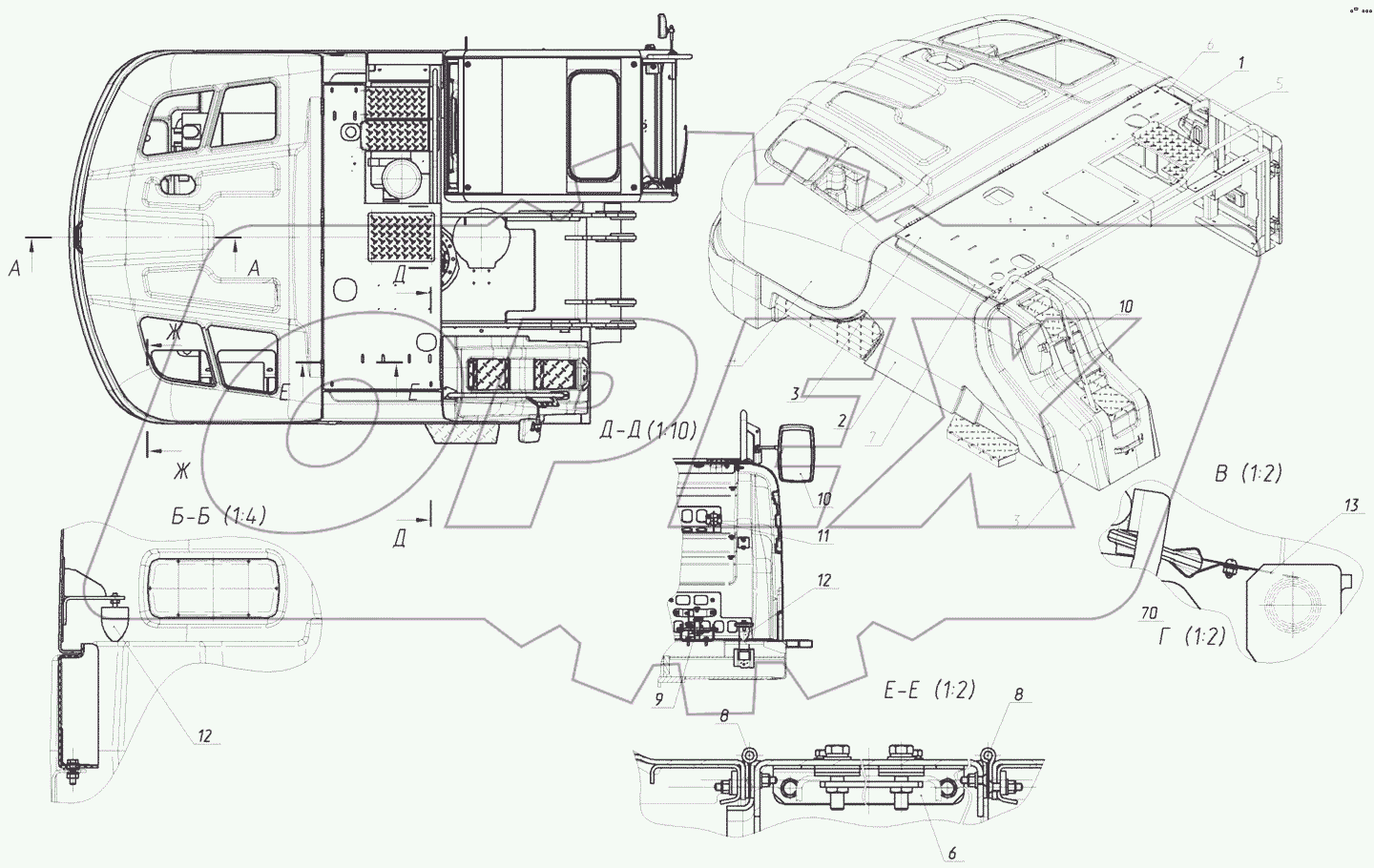  Установка капотной системы