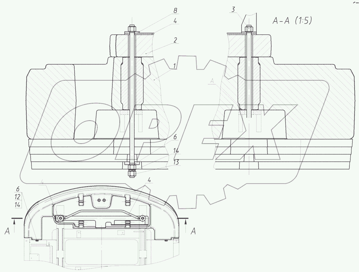  Установка противовеса