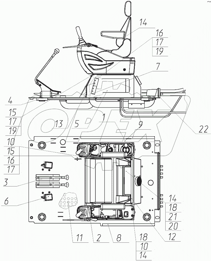  Управление экскаватором (Tier 2)