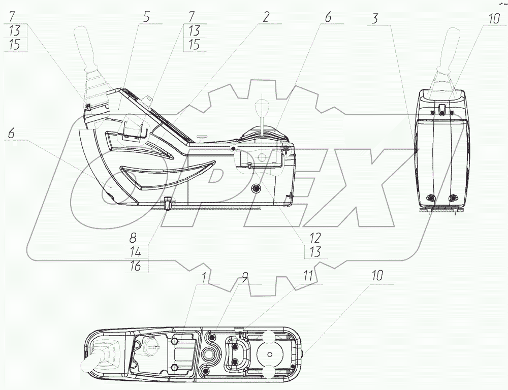  Установка пульта правого
