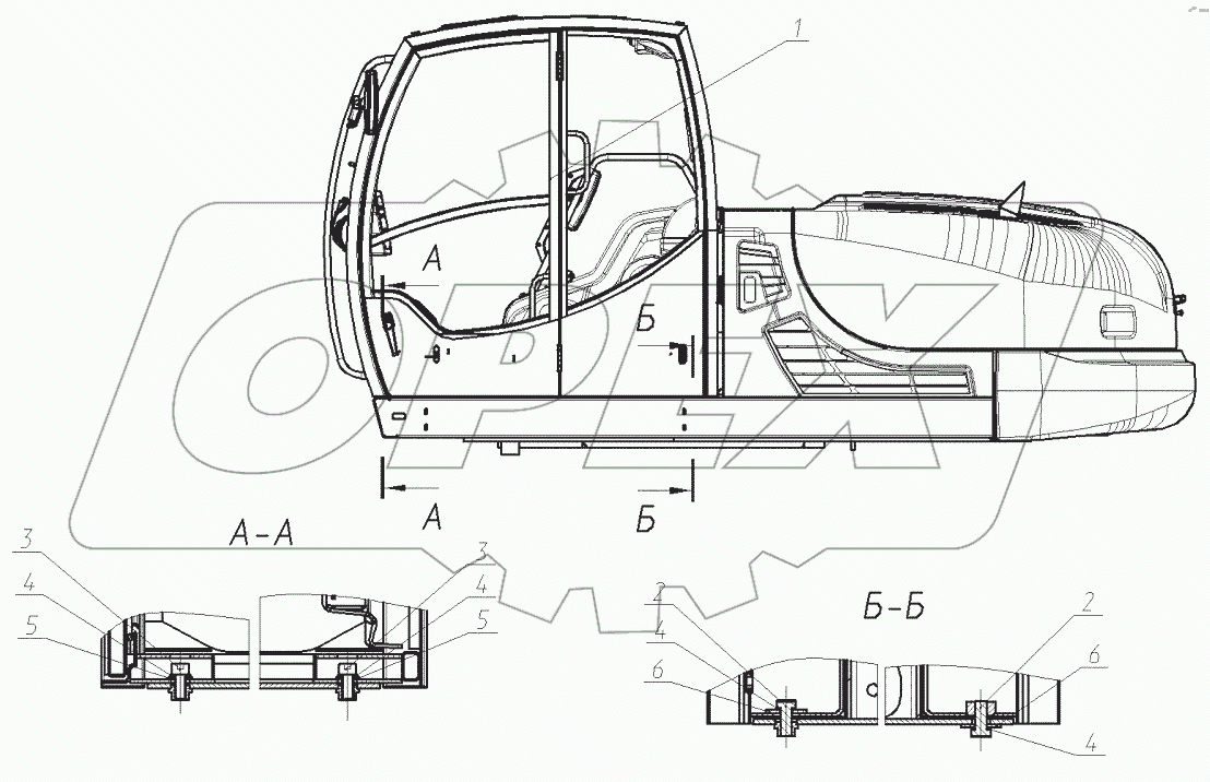  Установка кабины