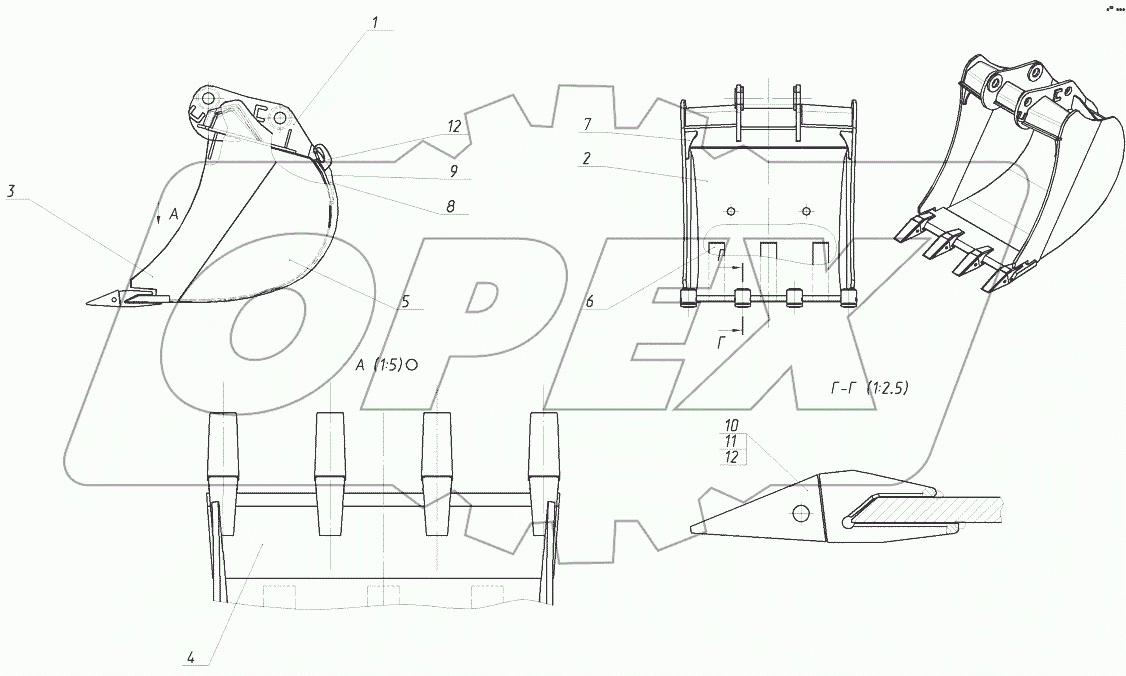  Ковш обратной лопаты