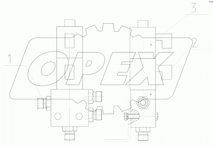  Гидрораспределитель управления в сборе