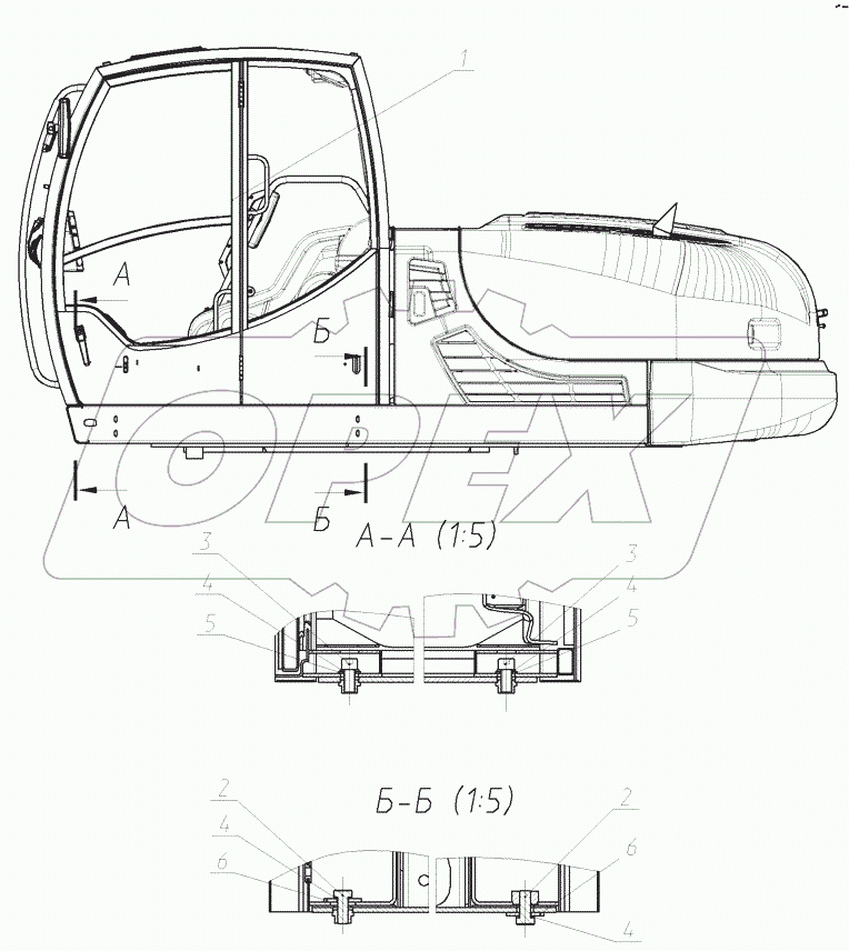  Установка кабины