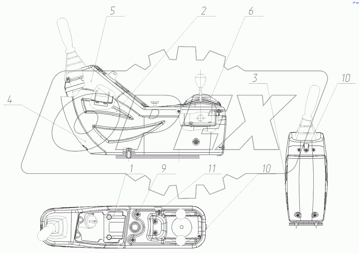  Установка пульта правого