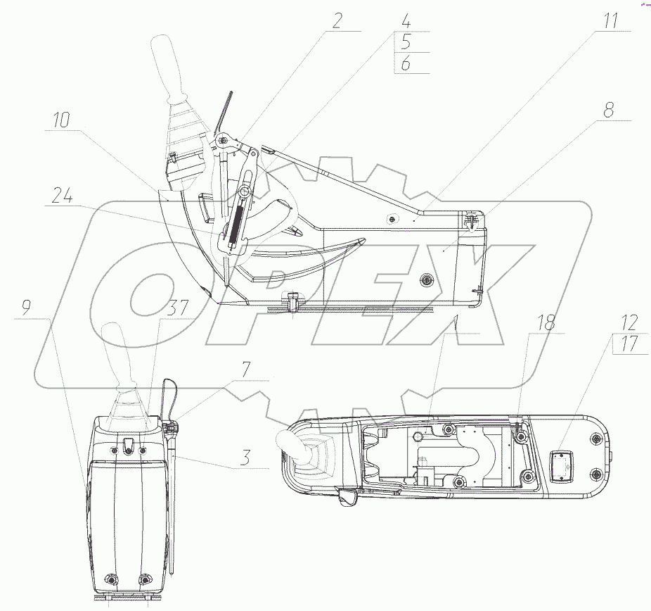  Установка пульта левого