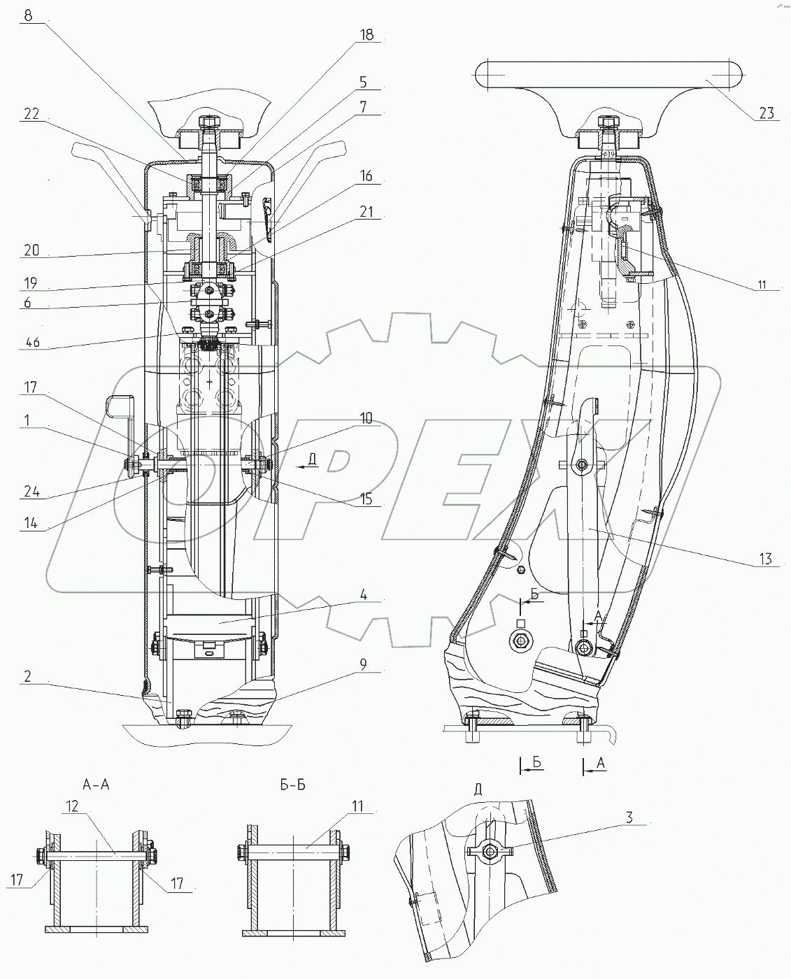  Установка рулевой колонки