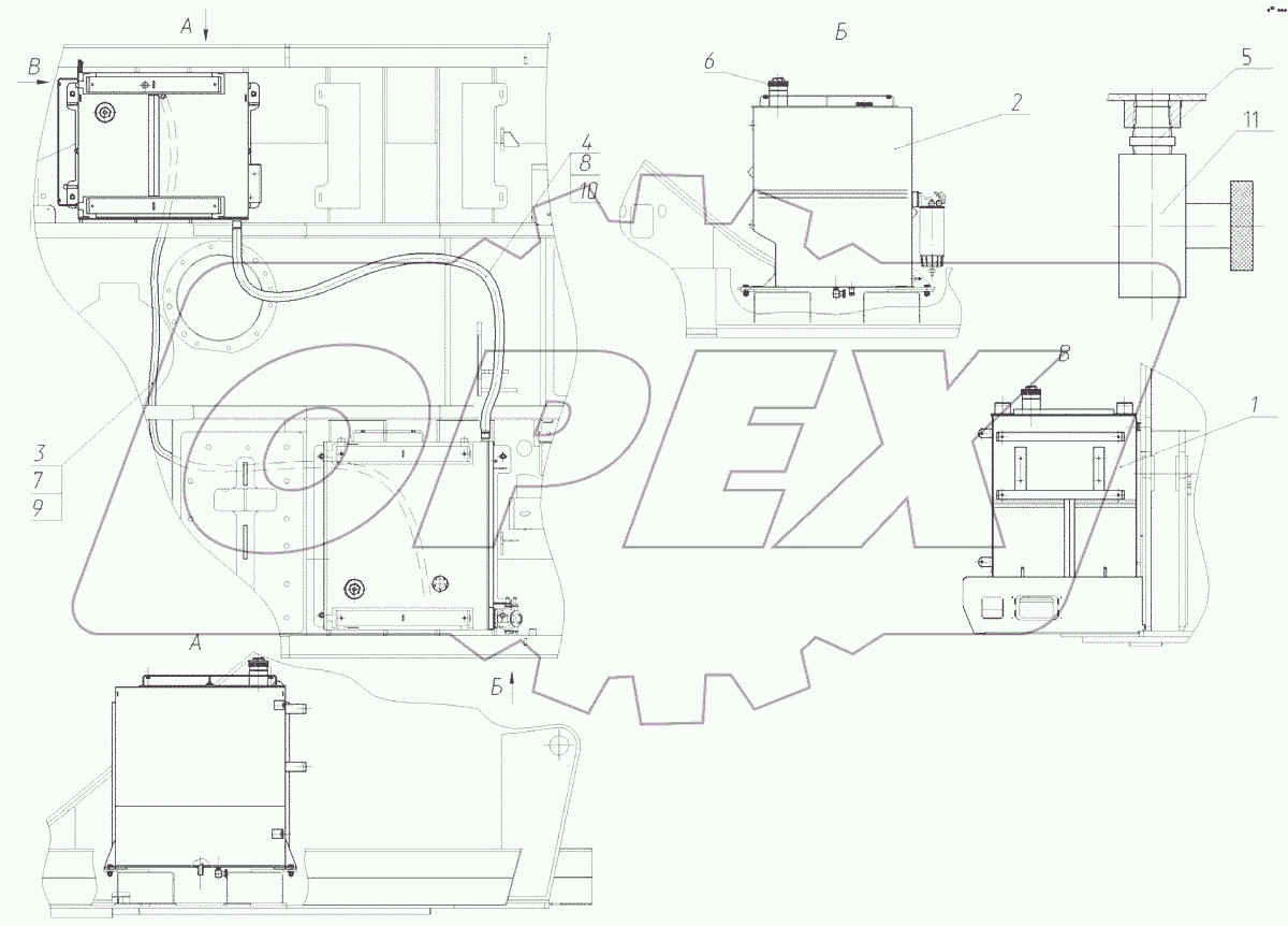  Установка топливных баков