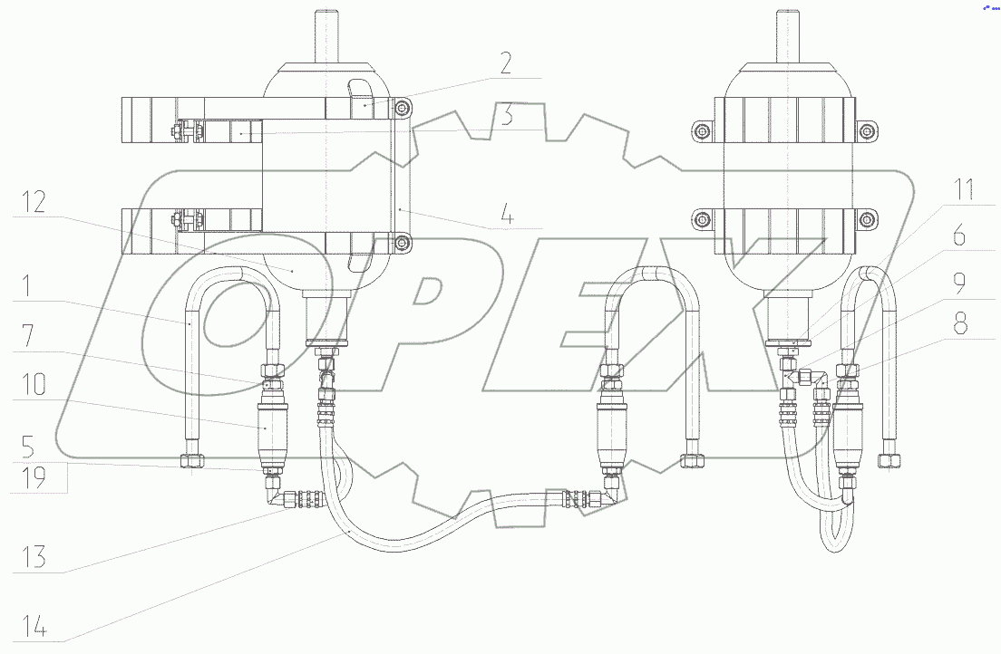  Трубопроводы демпфера