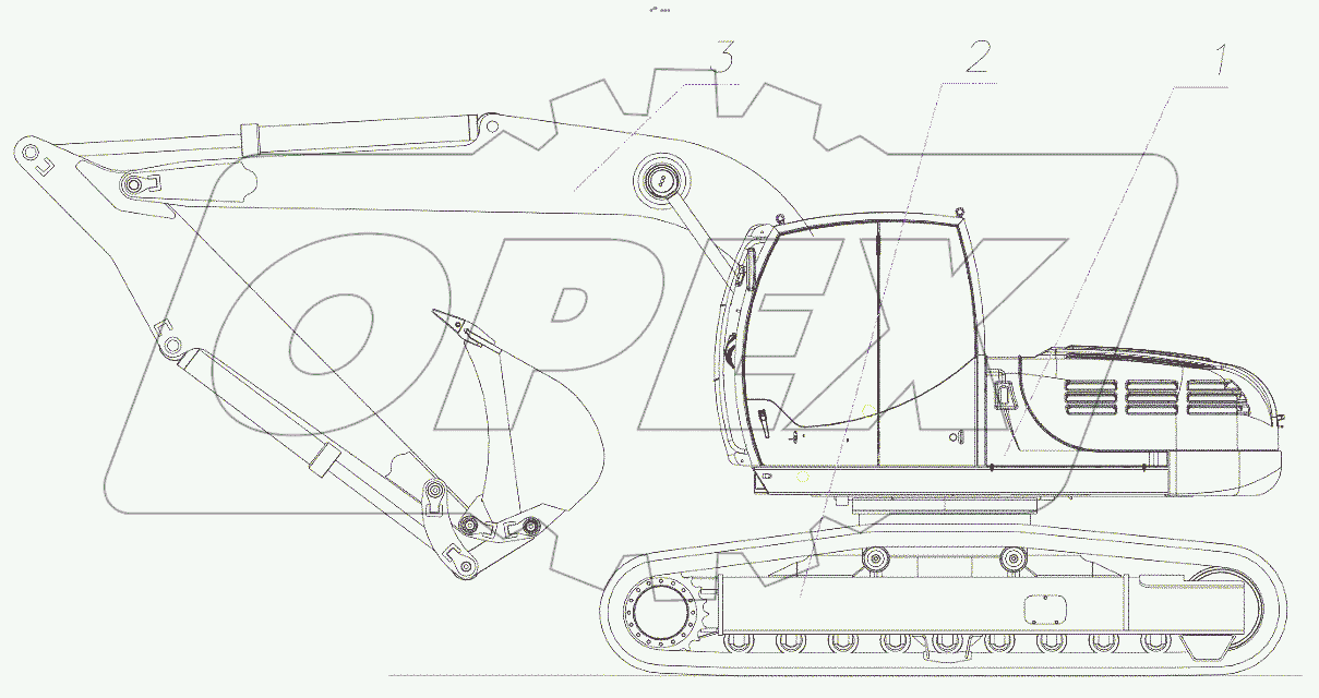  Экскаватор гусеничный гидравлический