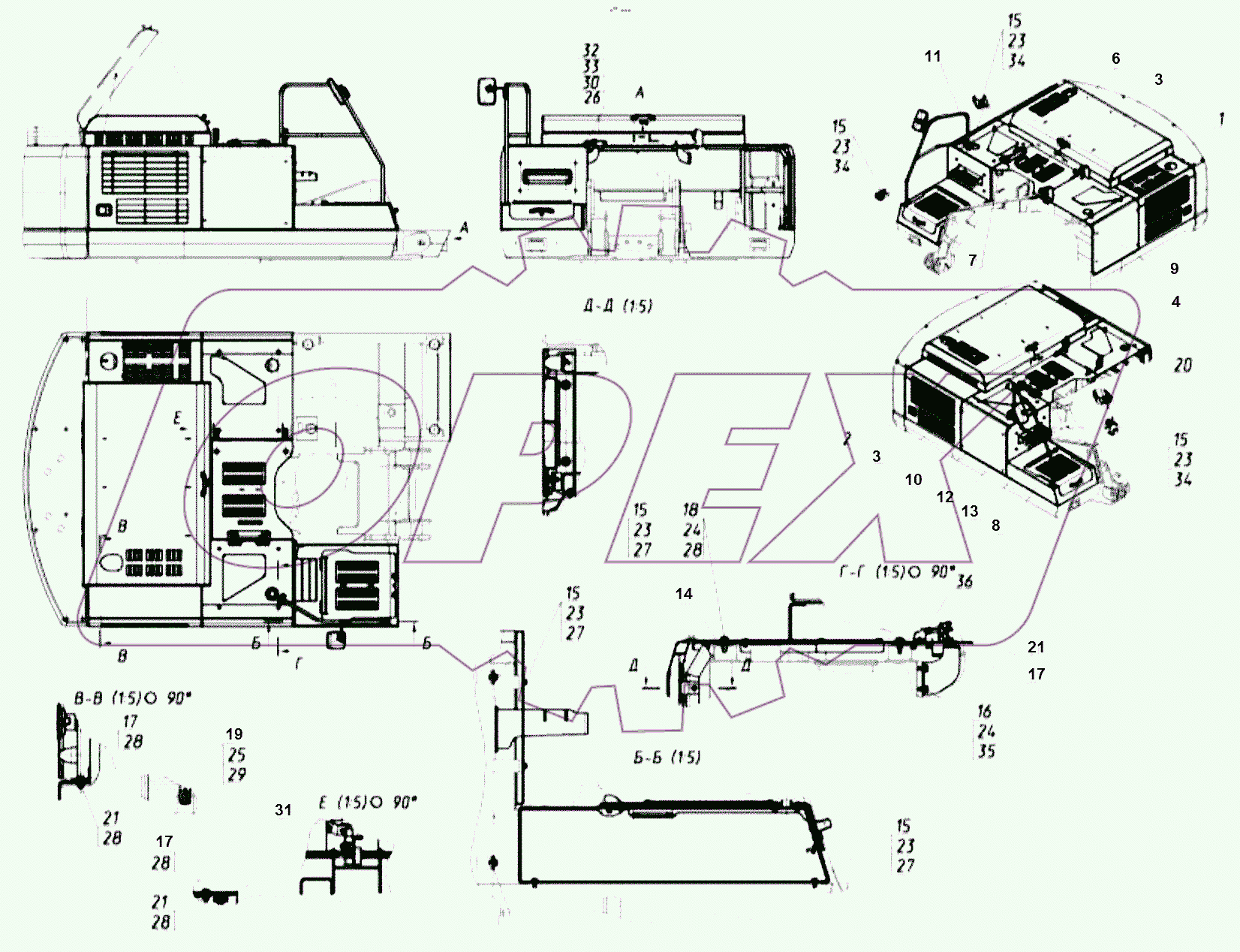  Установка капотной системы
