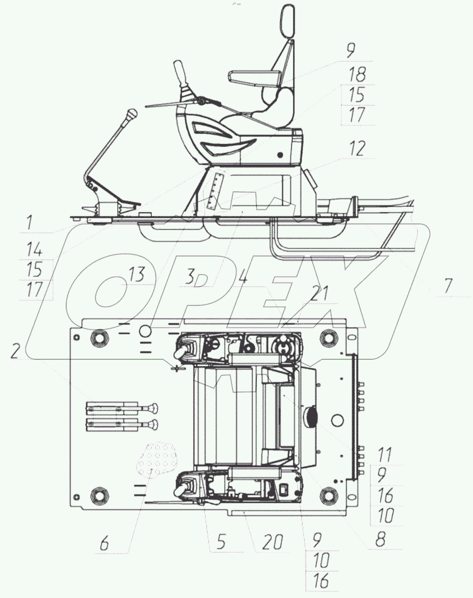  Управление экскаватором