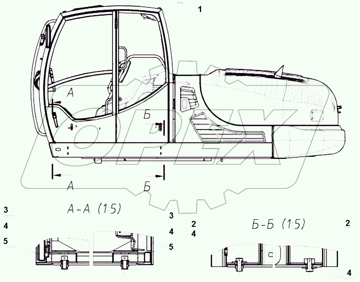  Установка кабины