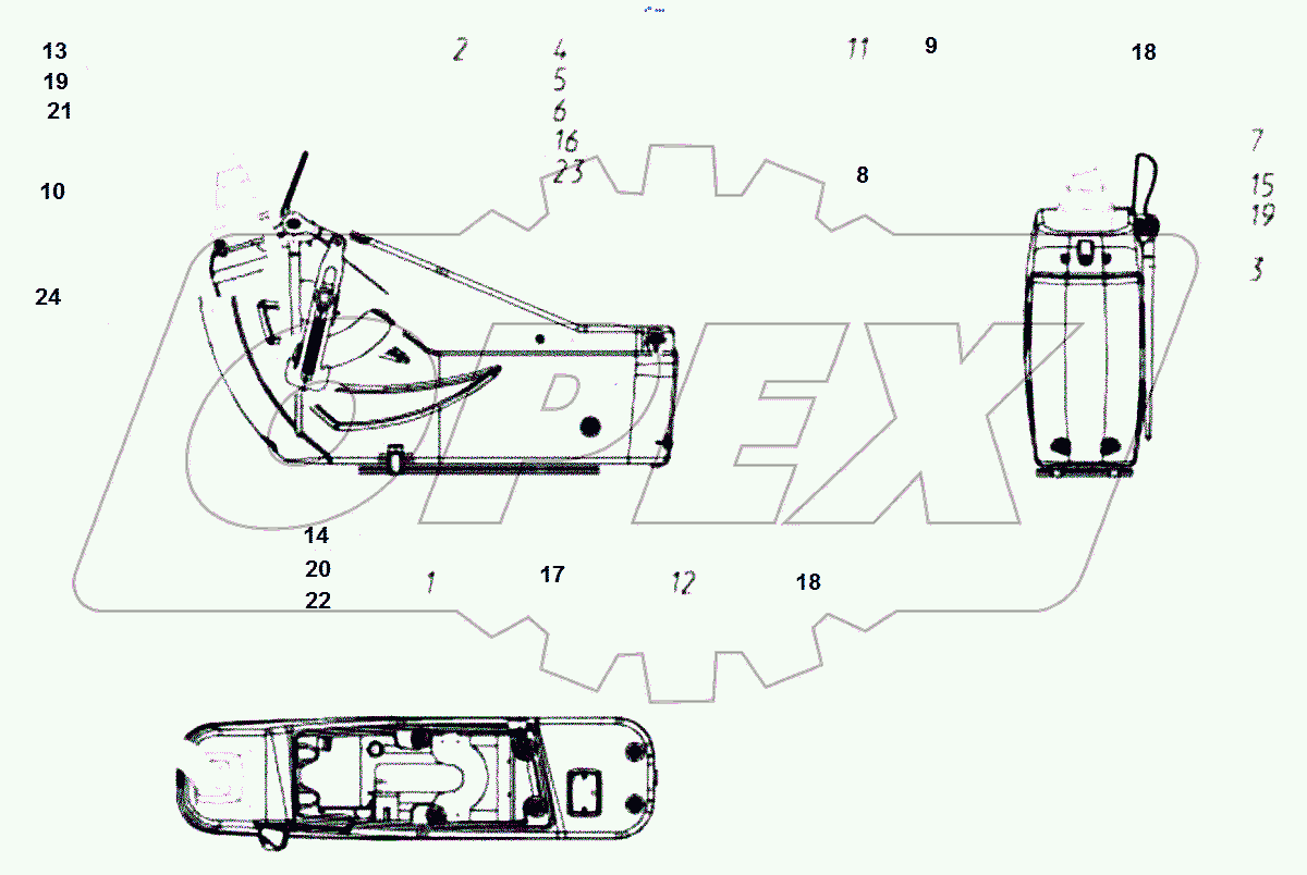  Установка пульта правого