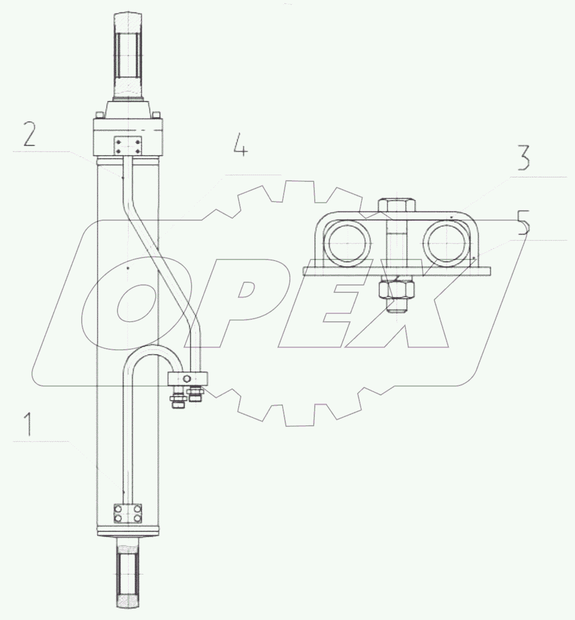  Гидроцилиндр стрелы правый в сборе