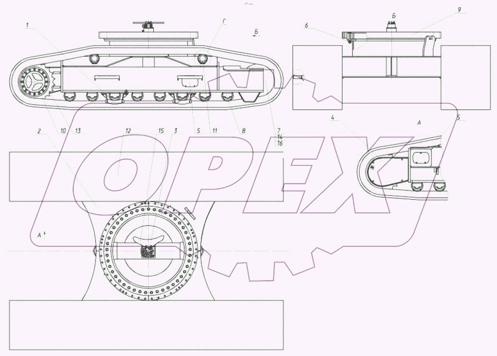  Тележка гусеничная
