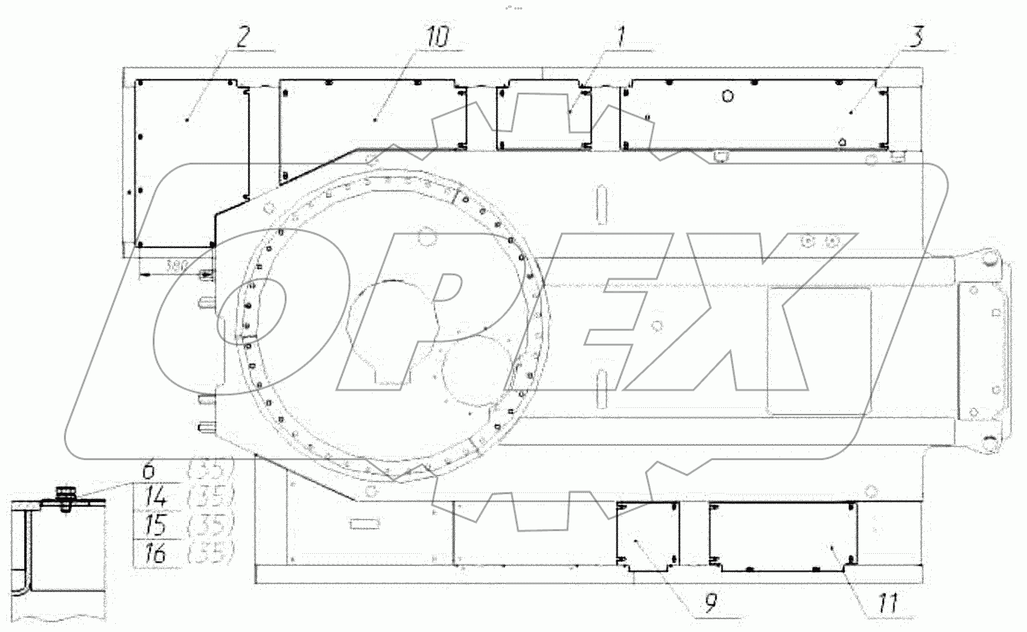  Установка поддонов 330-03-00.02.000 RM