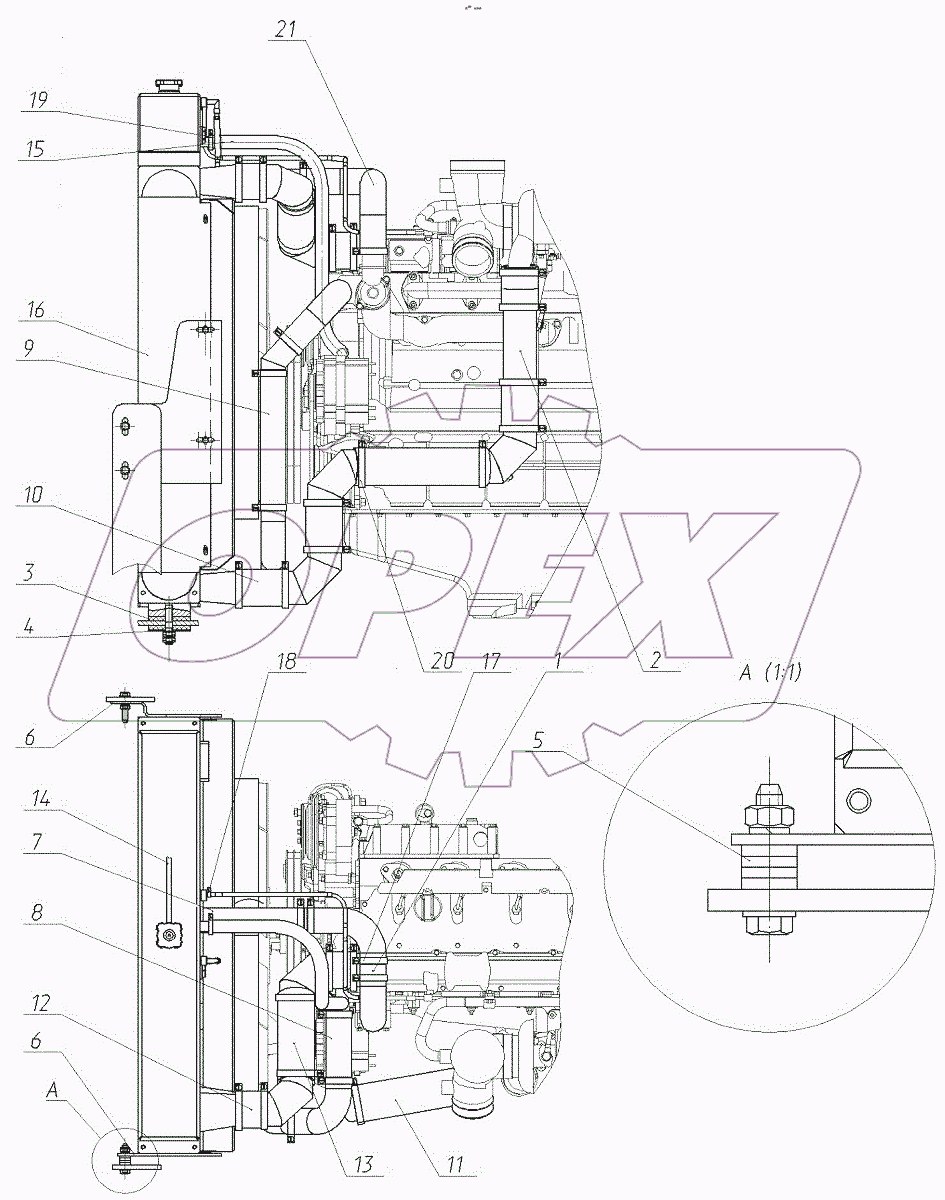  Установка блока радиаторов