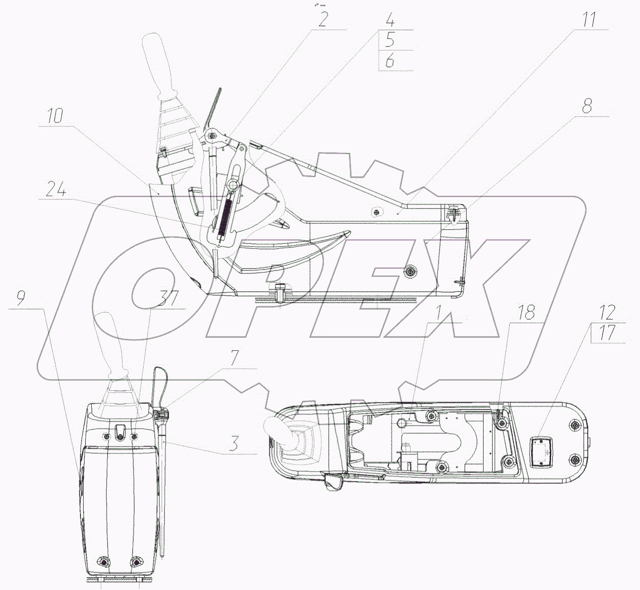  Установка пульта левого
