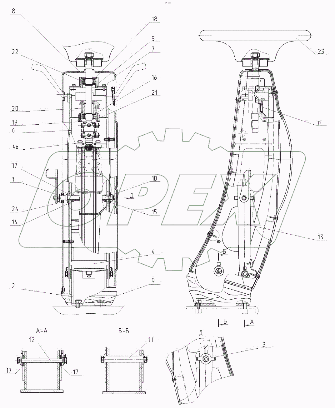  Установка рулевой колонки