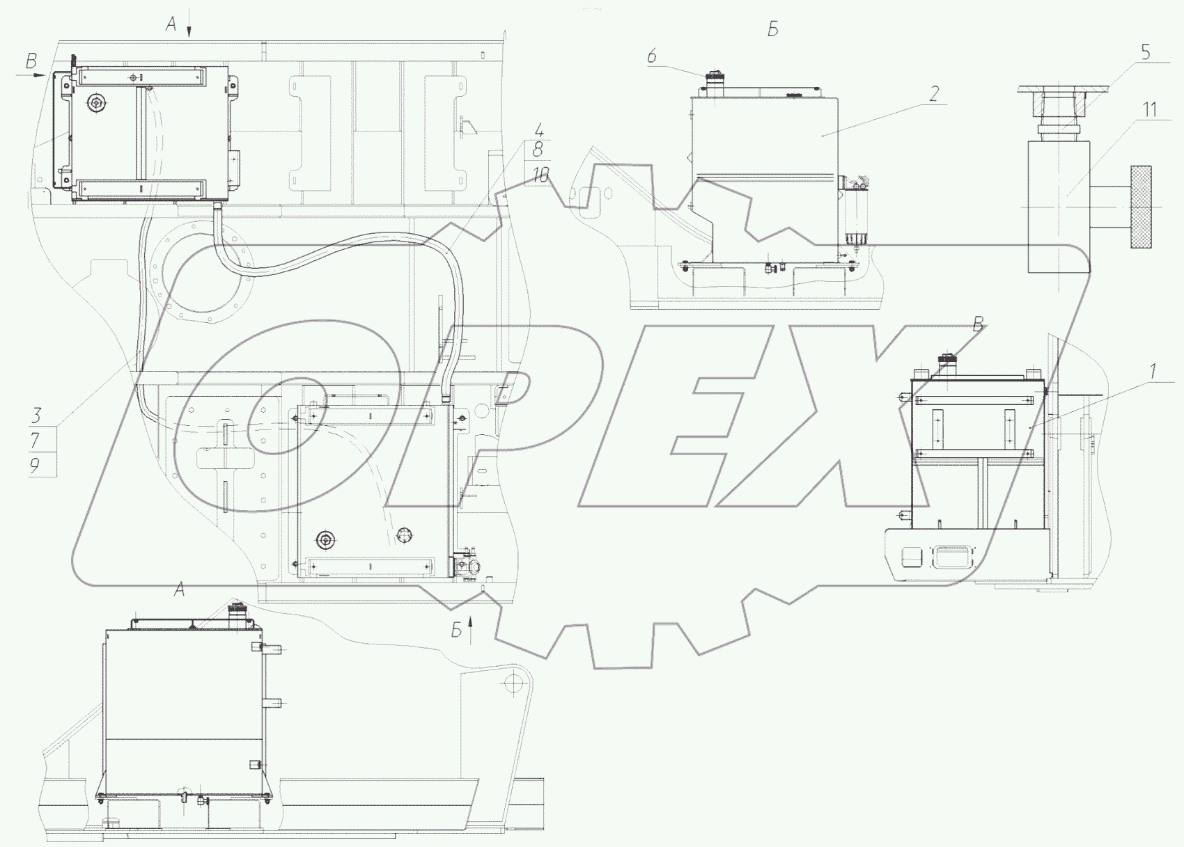  Установка топливных баков