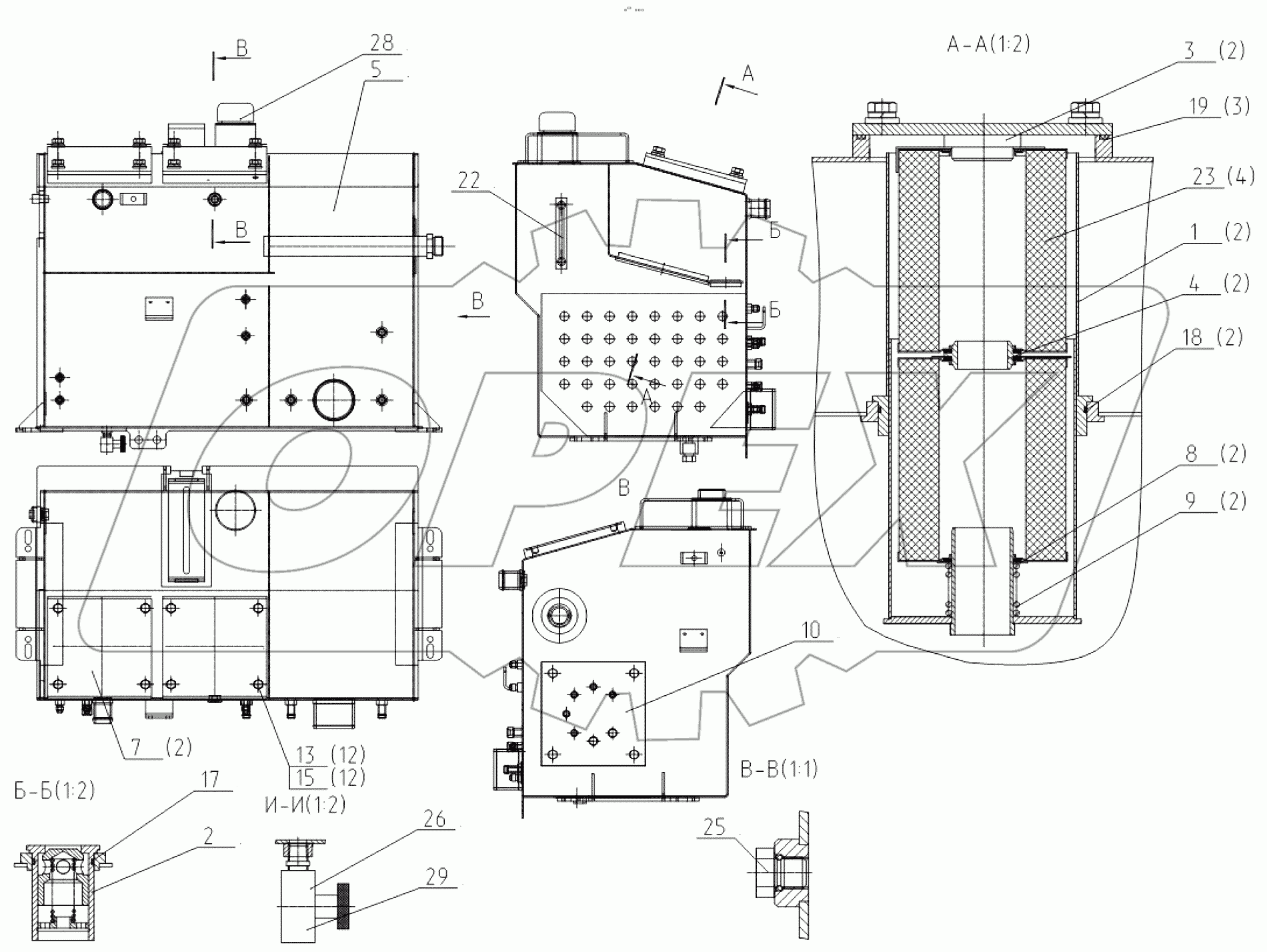  Бак гидравлический 3523-00-40.10.000