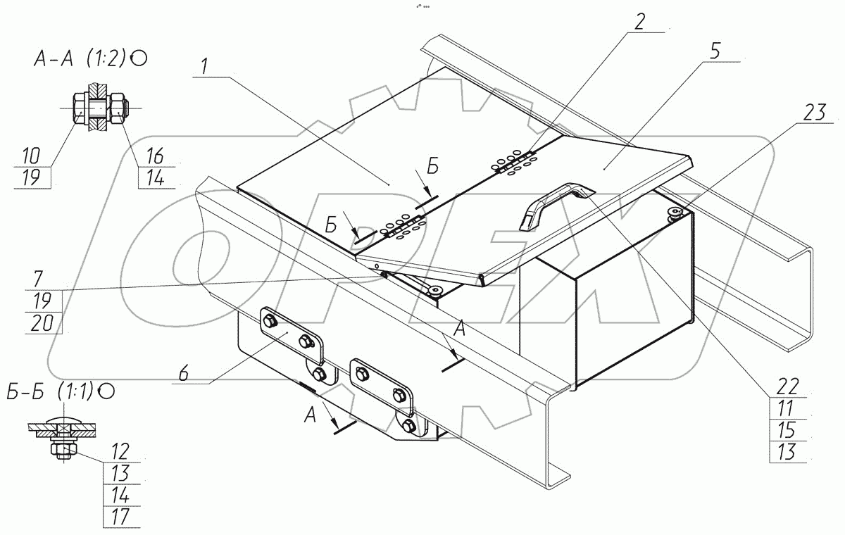  Ящик инструментальный 195-02-50.00.560