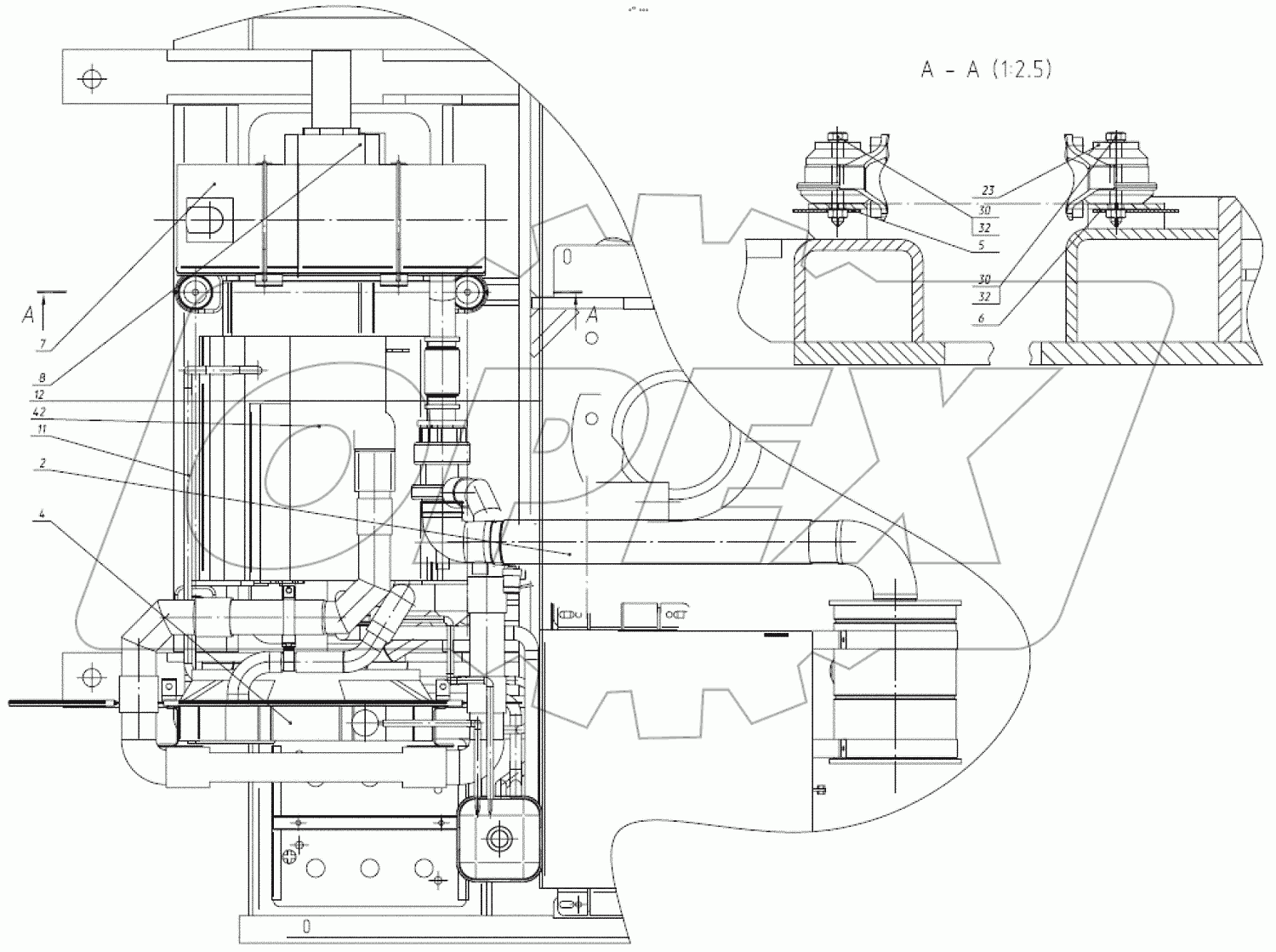  Установка силовая 3523-00-28.00.000