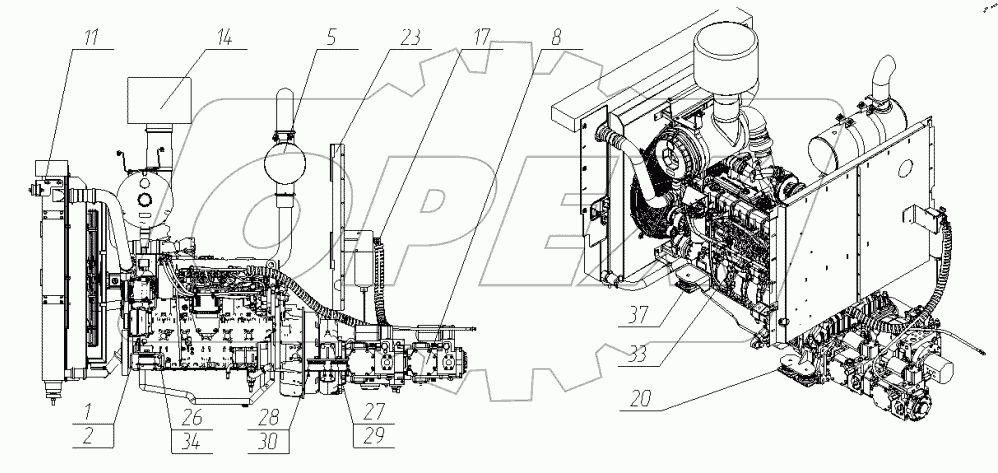  Установка силовая. 28-00-28.00.000