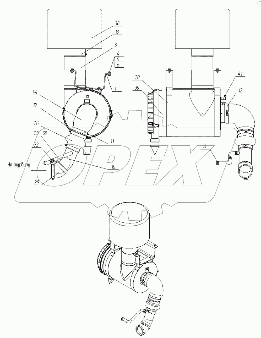  Установка воздушного фильтра. 28-00-28.04.000