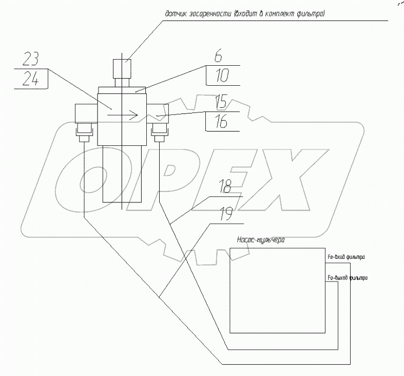  Фильтр насоса мульчера. 28-00-41.20.000