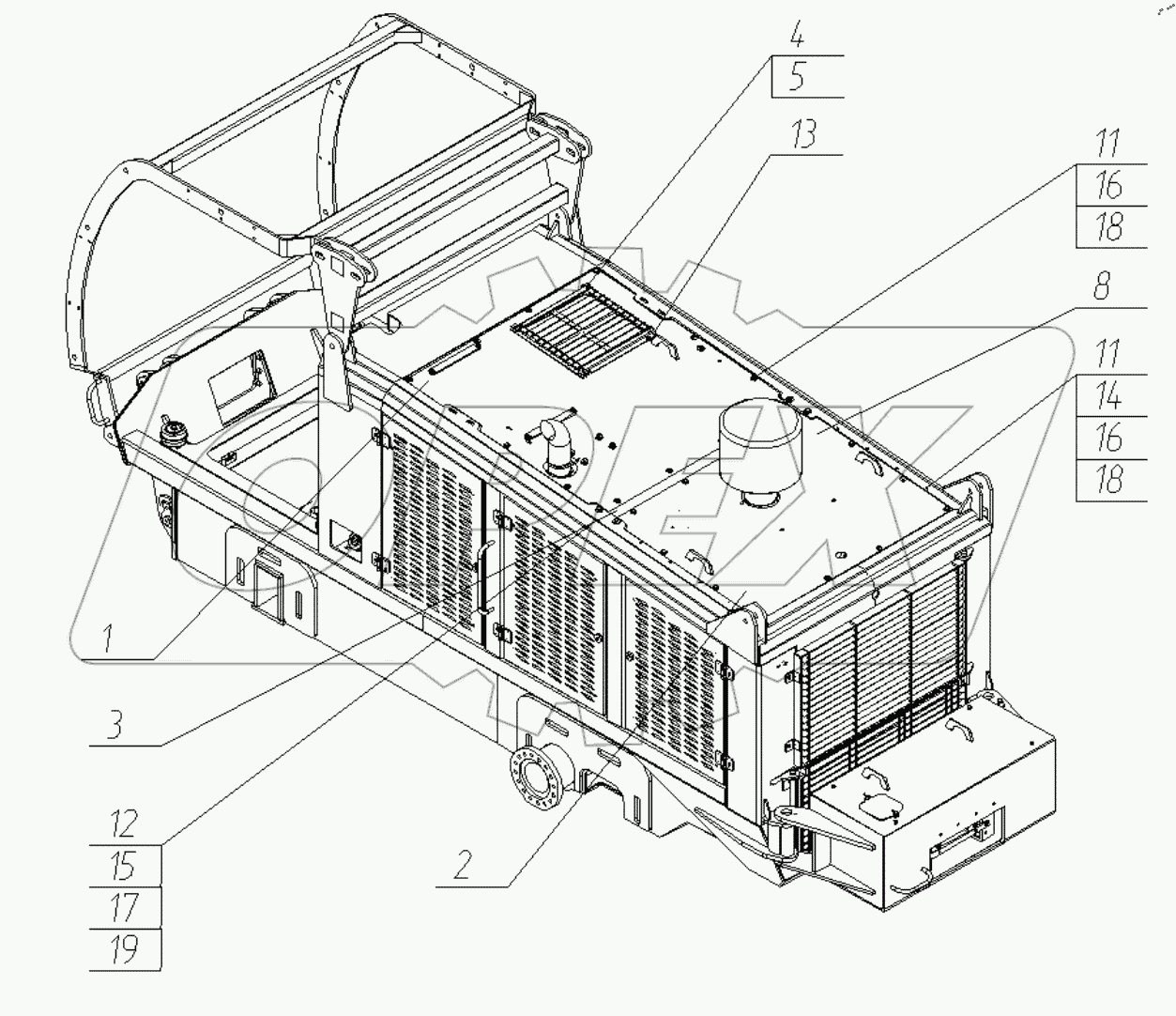  Установка облицовки верхней. 28-00-20.30.000
