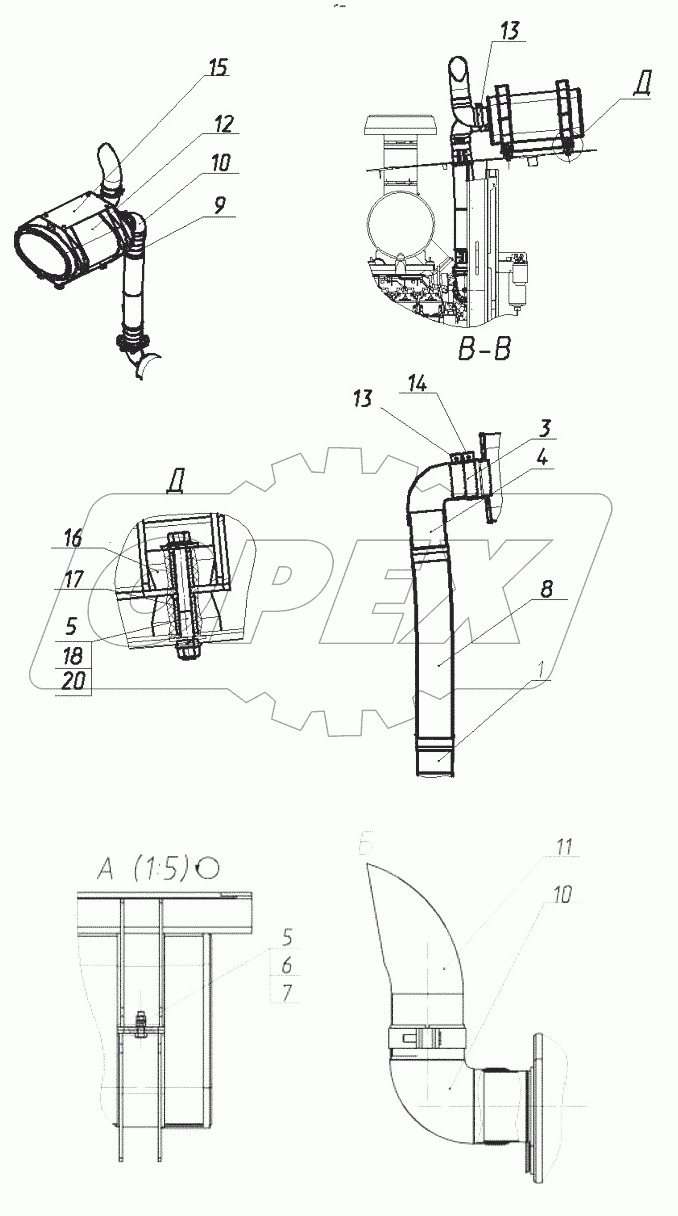  30-00-28.01.000 Установка глушителя