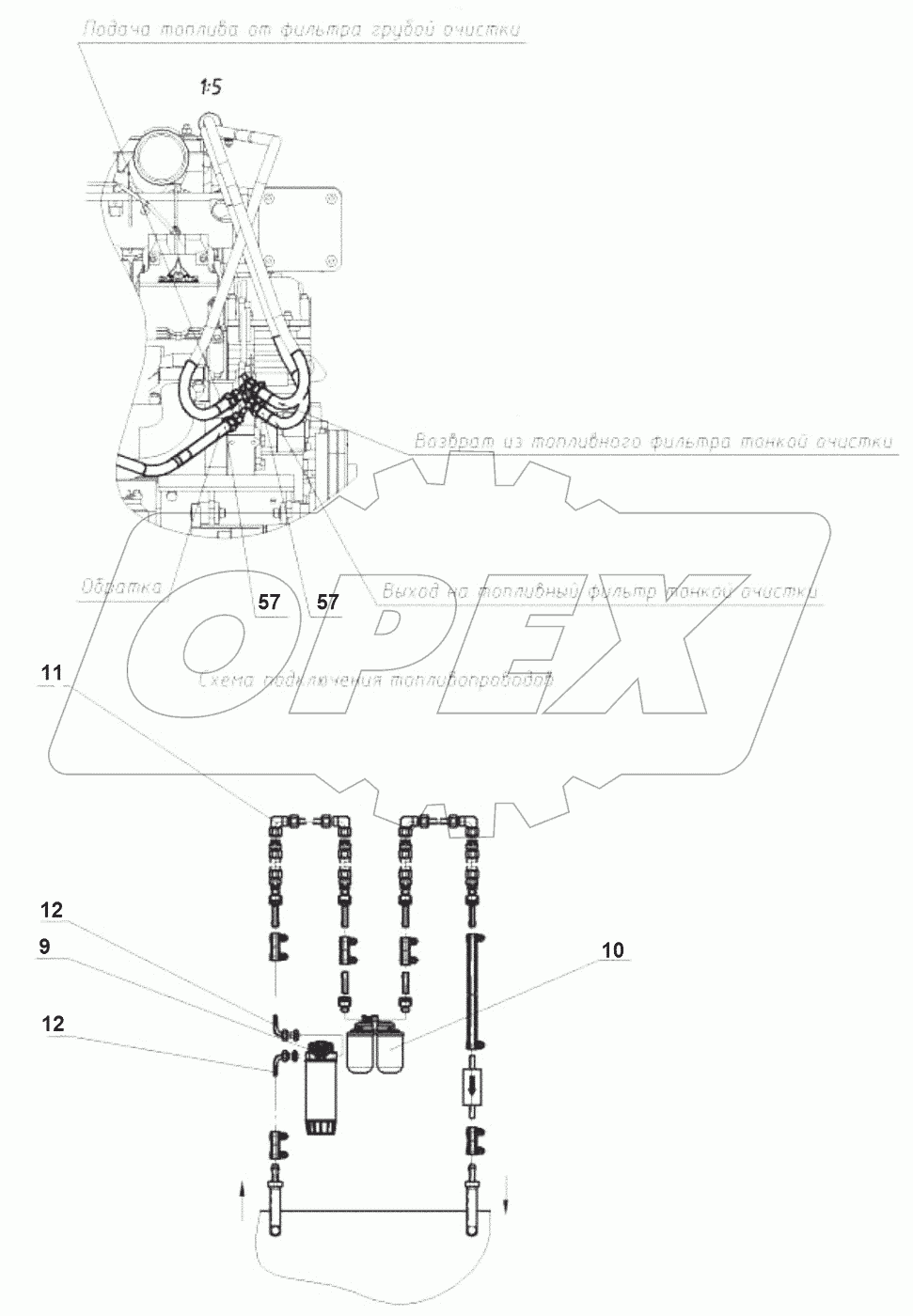  30-00-28.05.000 Установка топливопроводов