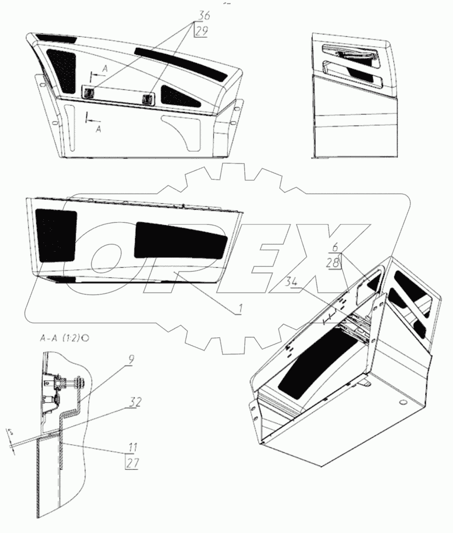  Установка капотной системы