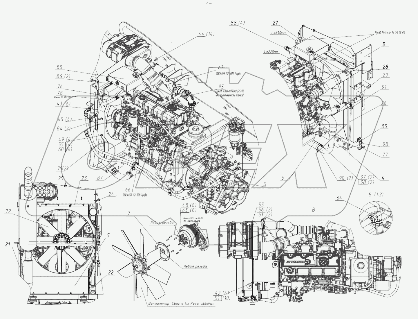  Установка блока радиаторов